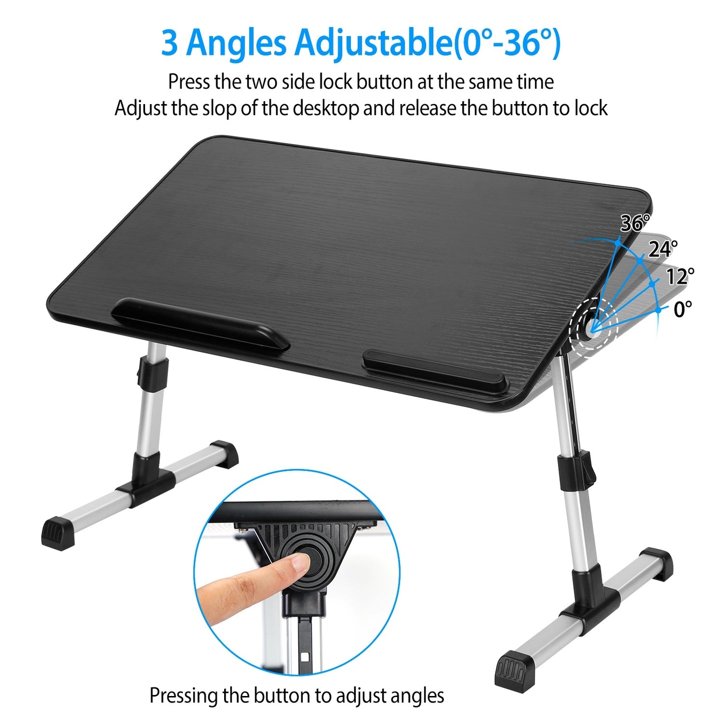 Foldable Laptop Stand Height Angle Adjust