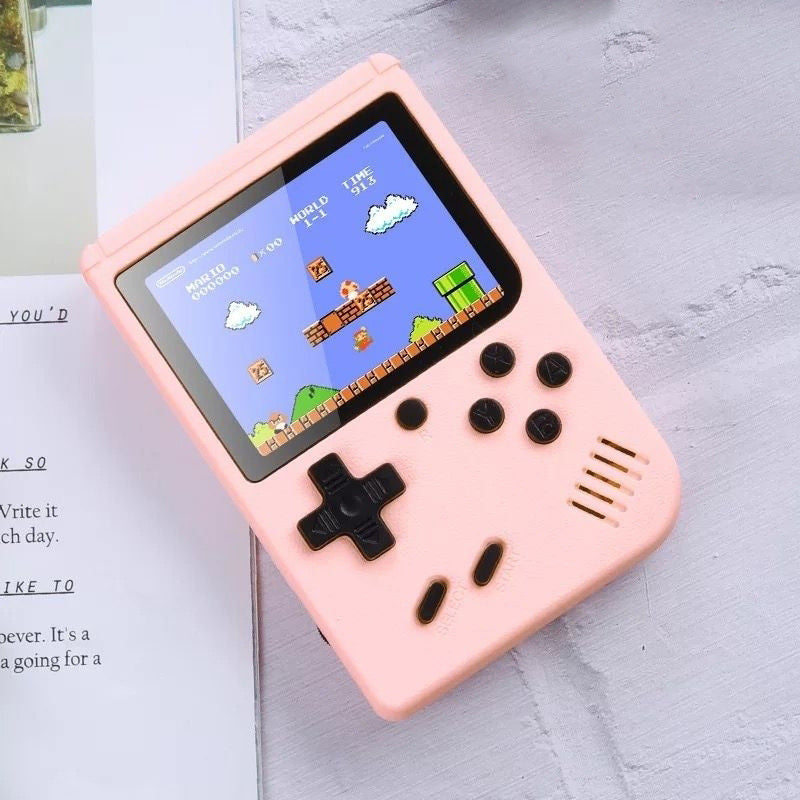 Retro Handheld Game Console; Portable Video Game Console For Children With 400 Classical FC Games 3.0-Inch Screen 1020mAh Rechargeable Battery Support For TV Connection And Two Players