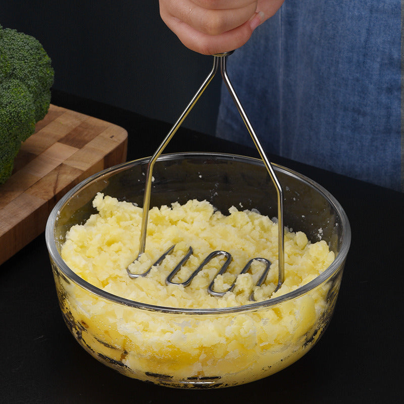 Stainless Steel Manual Potato Press; Baby Food Masher