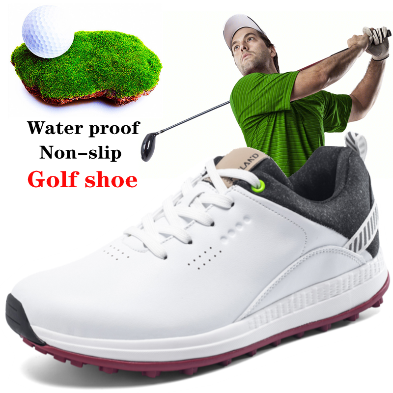 New Men's Leather Professional Golf Shoes Men's Outdoor Golf Training Shoes Mens Golf Shoes