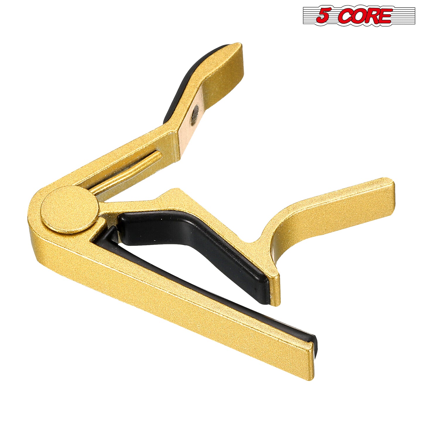 5 Core Guitar Capo Gold| Premium Aluminum Capo for Guitars, Ukulele, Banjo, Mandolin, Bass| Superior Build Quality| Professional Musical Instrument- CAPO GLD