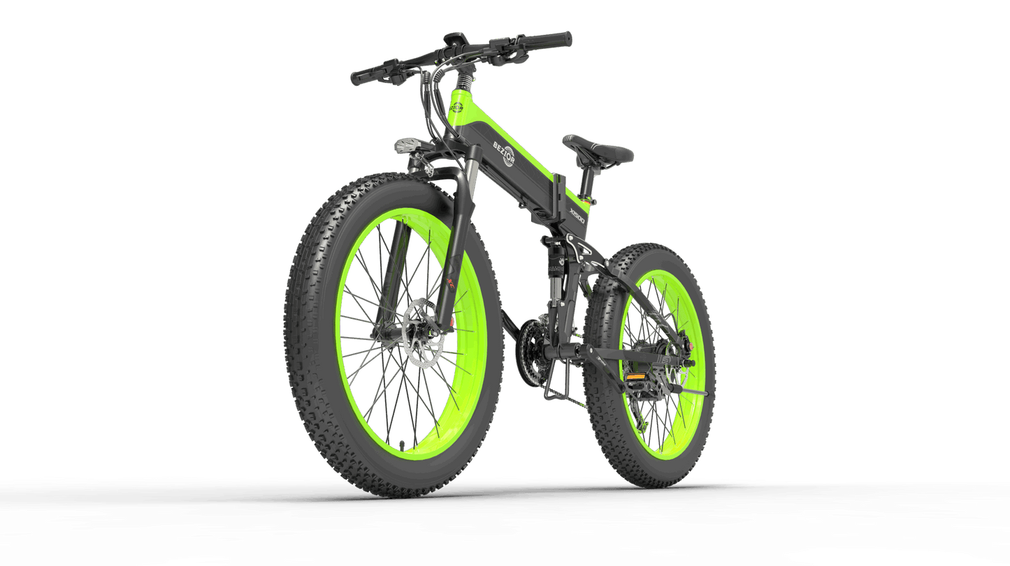 Full Suspension 1500W Motor 48V 26inch Wheel Foldable Electric Bike