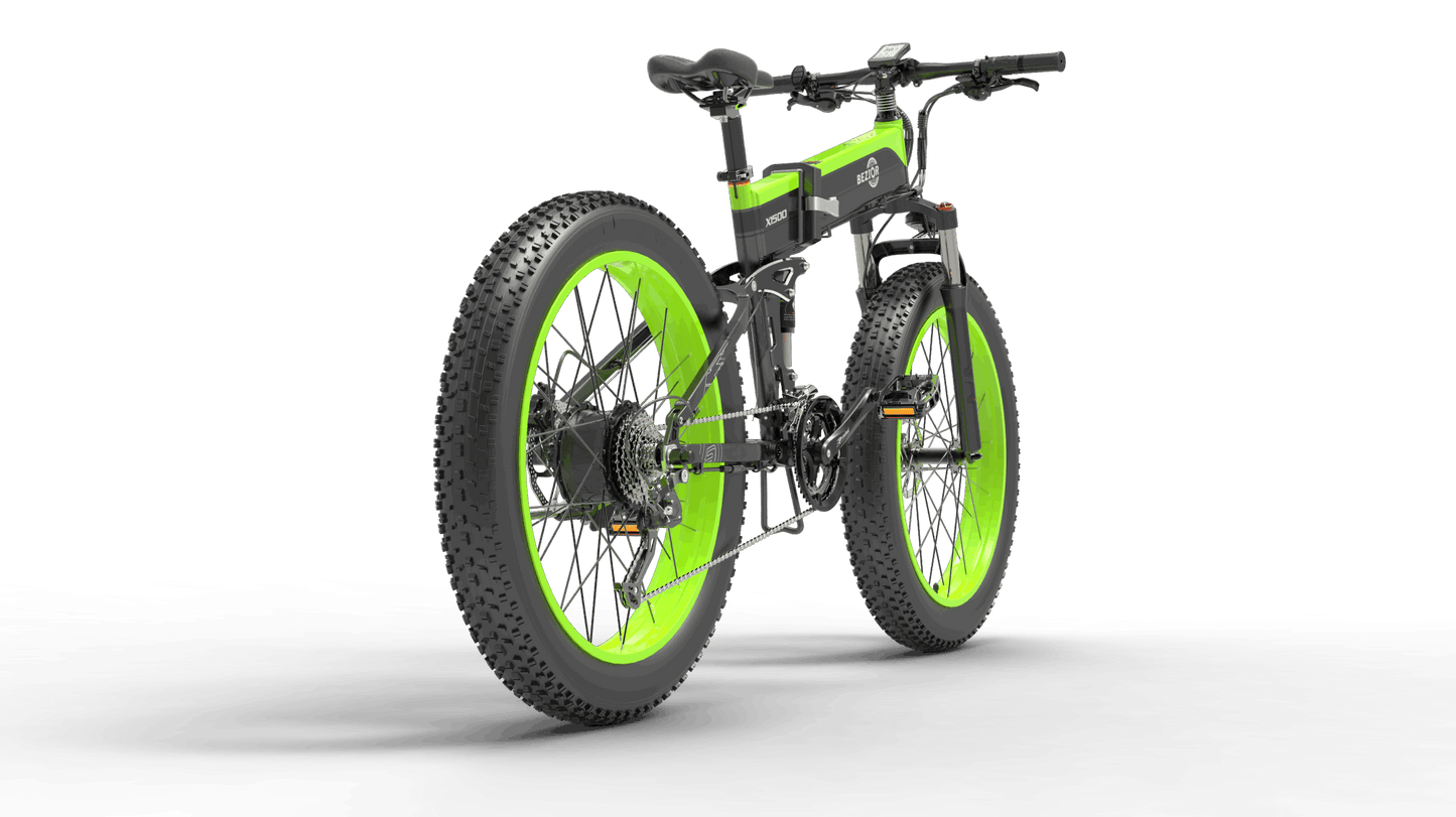 Full Suspension 1500W Motor 48V 26inch Wheel Foldable Electric Bike