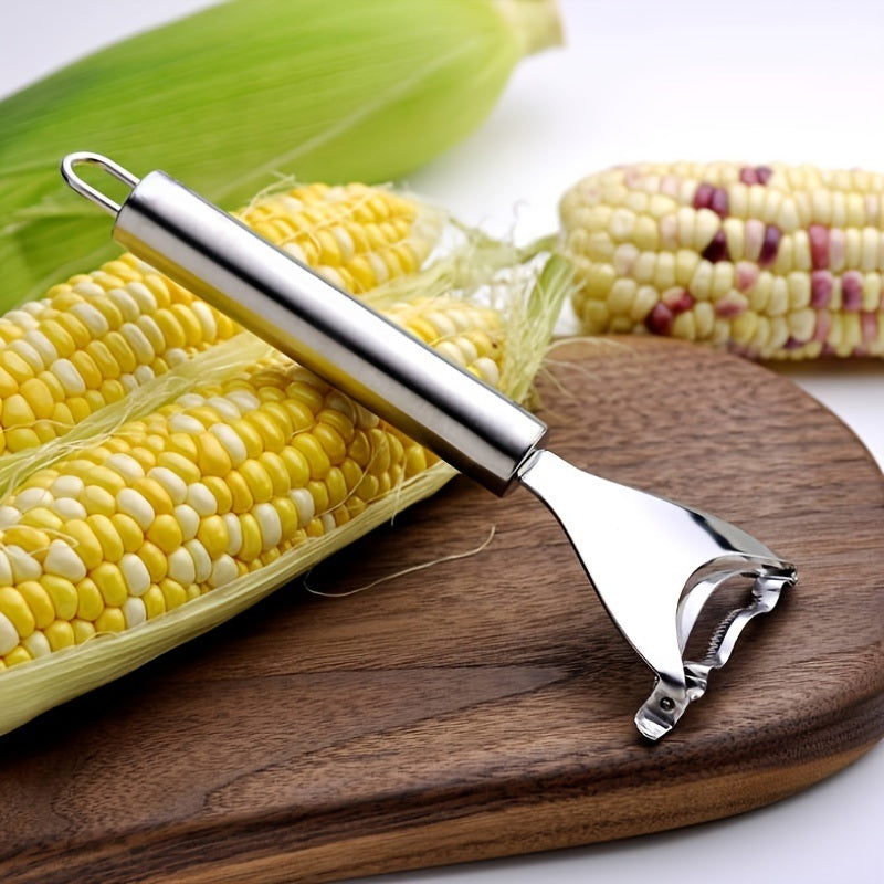 1pc Stainless Steel Corn Planer; Corn Peeler; Cob Remover Tool