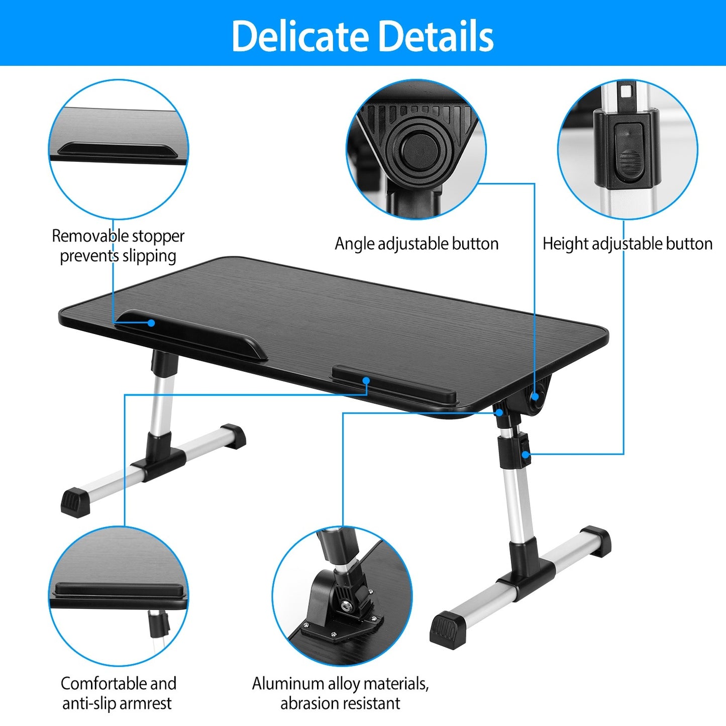 Foldable Laptop Stand Height Angle Adjust