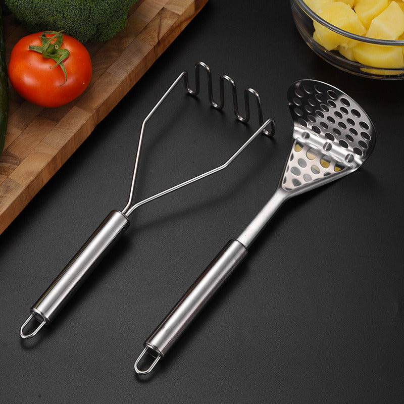 Stainless Steel Manual Potato Press; Baby Food Masher