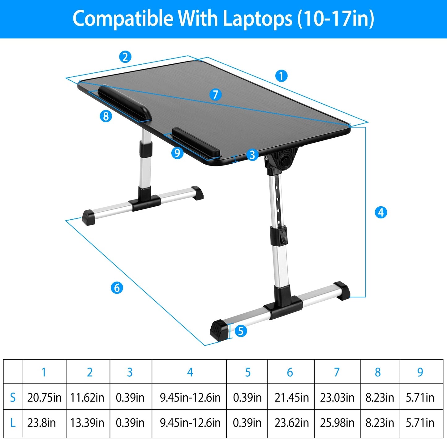 Foldable Laptop Stand Height Angle Adjust