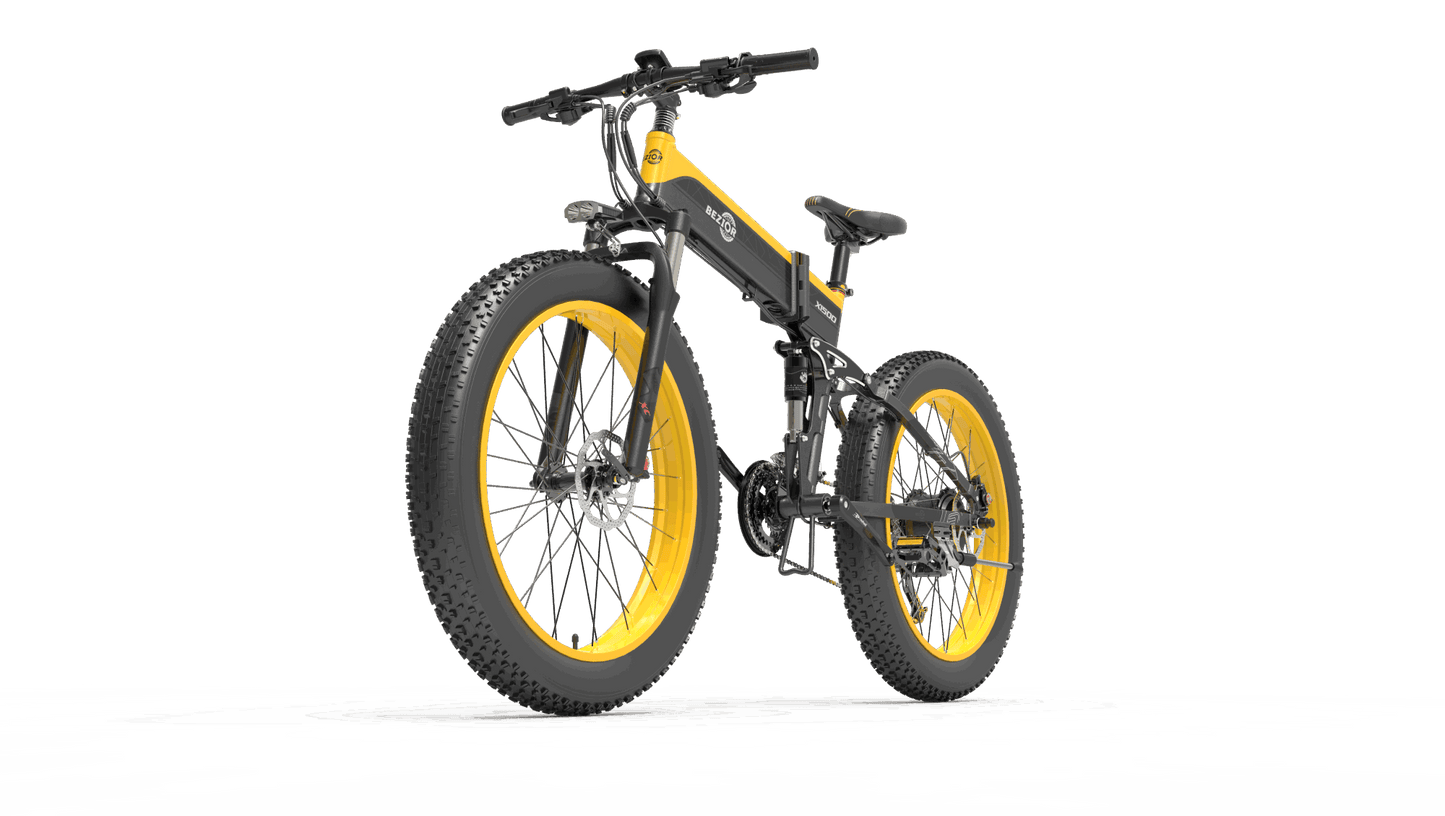 Full Suspension 1500W Motor 48V 26inch Wheel Foldable Electric Bike