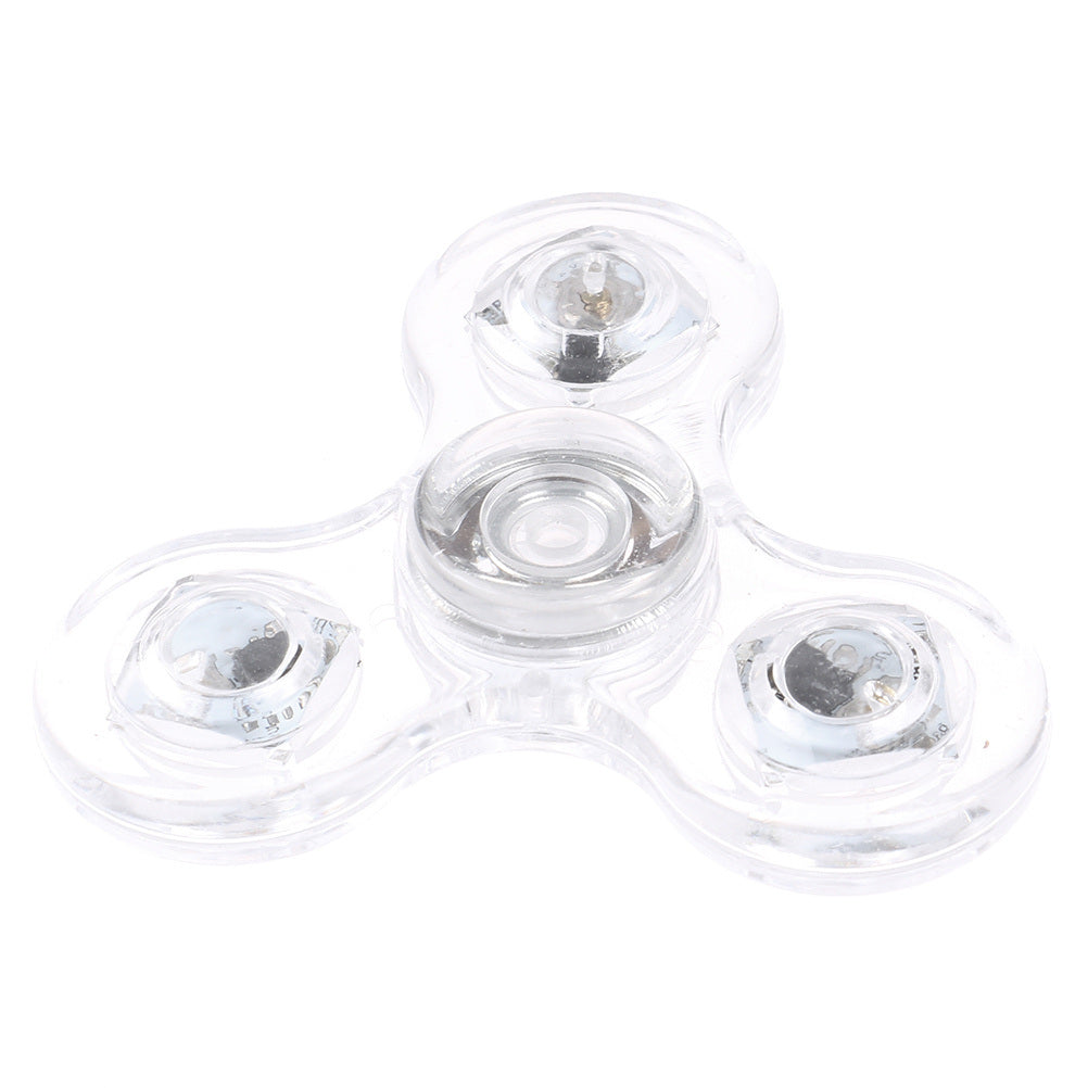 Glowing LED Light Spinner Hand Top Spinner Glow In The Dark; Fingertip Gyroscope Toy