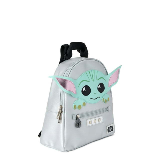 Star Wars Grogu Baby Yoda Women's Mini Backpack Grey Silver