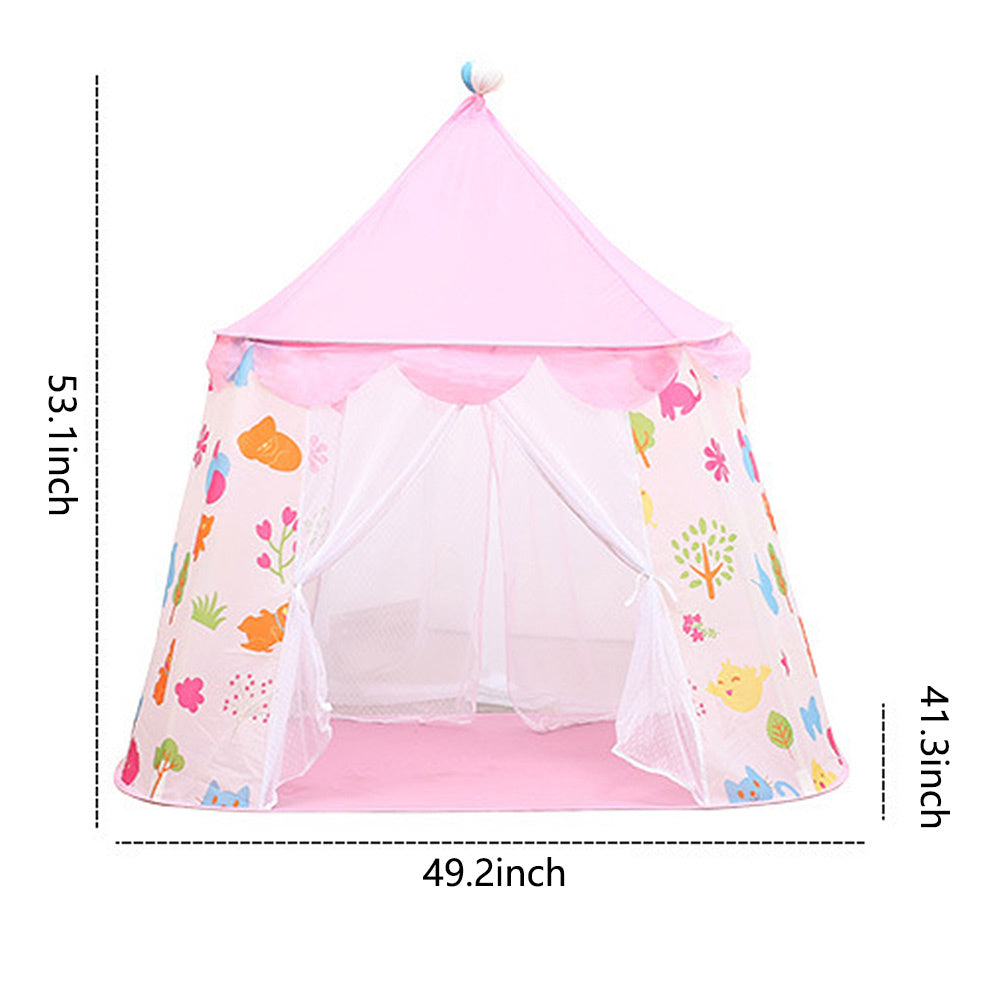 Children's Princess Castle Tent - Pink Playhouse