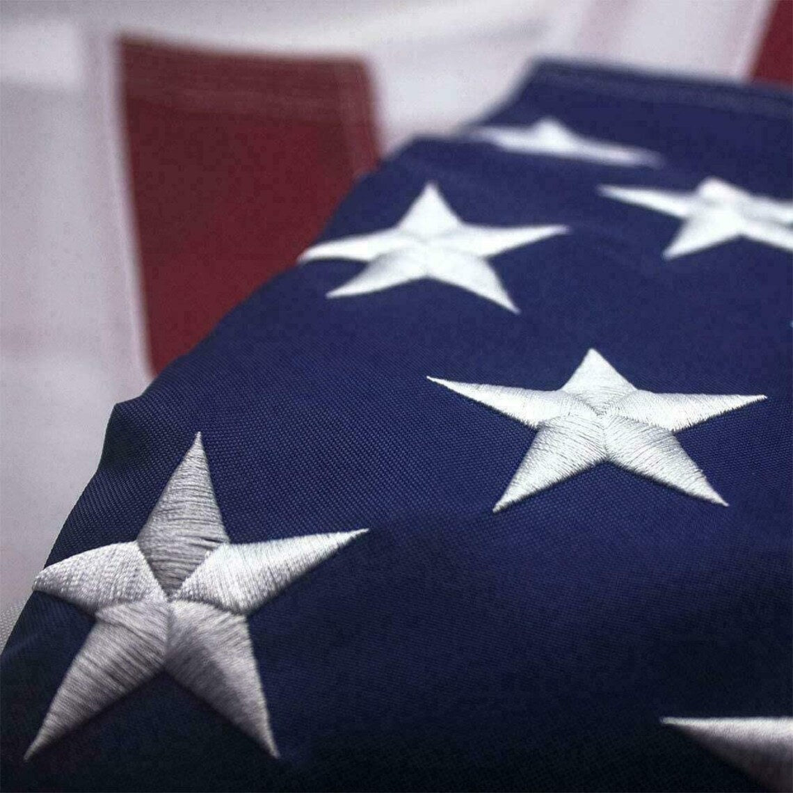 American Flag 10x15 ft 8x12 ft 6x10 ft 5x8 ft 4x6 ft 3x5 ft  2x3 ft Outdoor Heavy Duty Embroidered Stars USA Flag Sewn Stripes Fade Resistance Brass Grommets All Weather UV Active