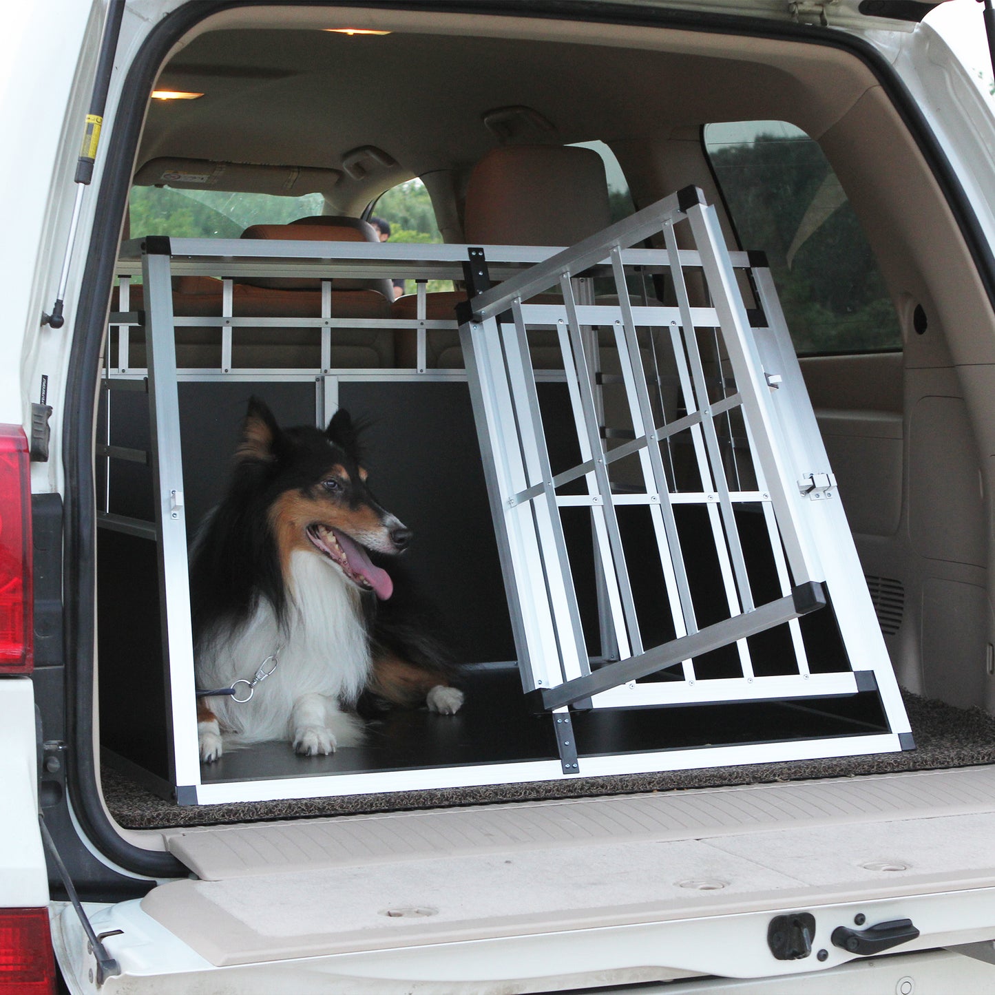 Double Doors Pet Car Transport Cage