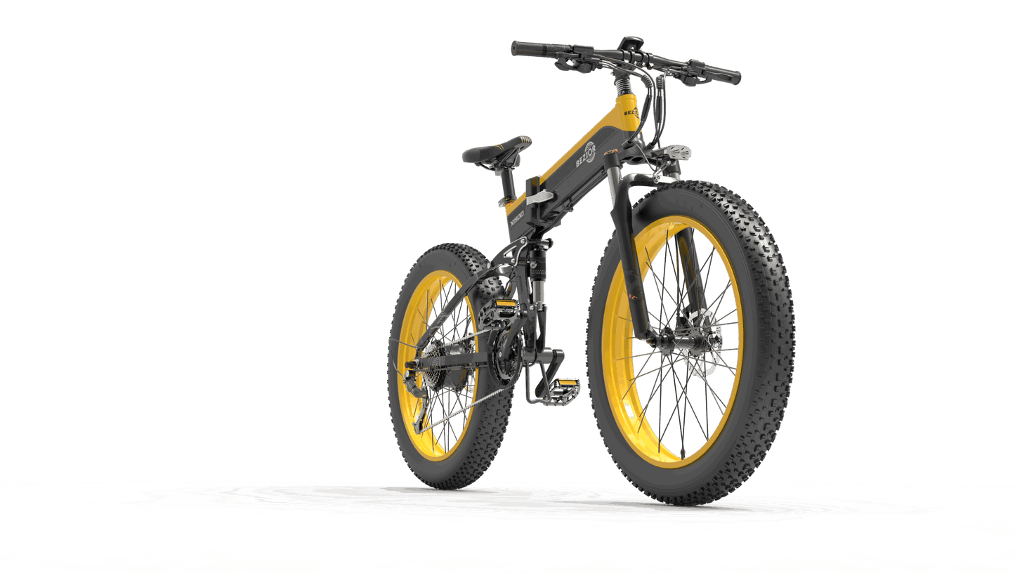 Full Suspension 1500W Motor 48V 26inch Wheel Foldable Electric Bike