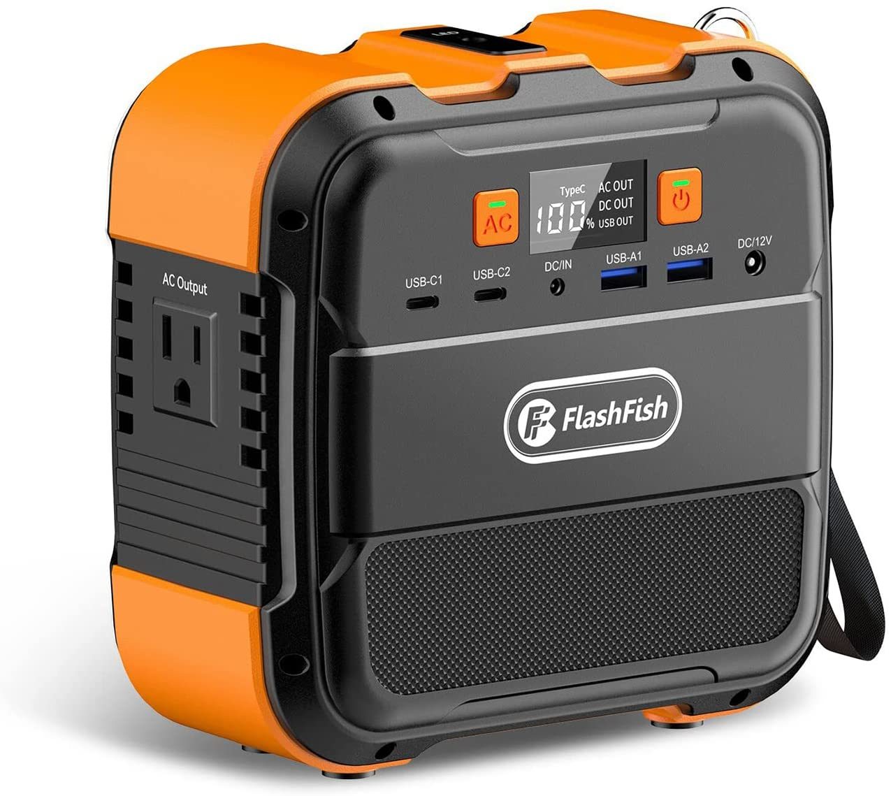 Flashfish 120W Portable Power Station, 98Wh/26400mAh Solar Generator Backup