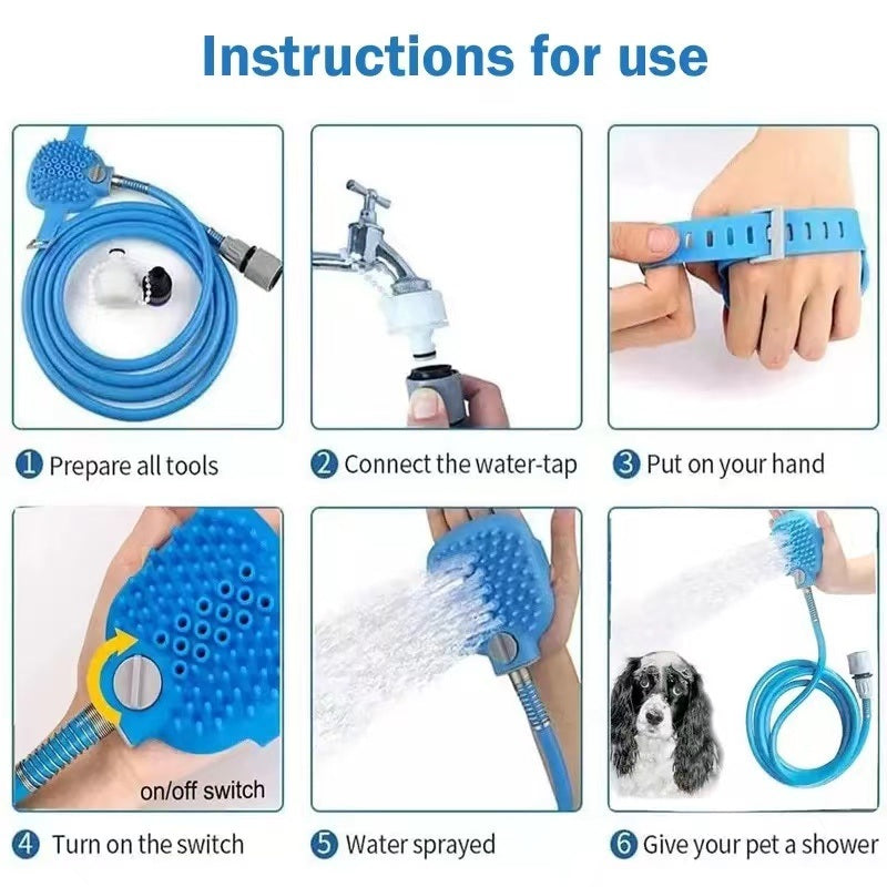 Portable Dog Shower Easy Install Pet Supplies Water Spray