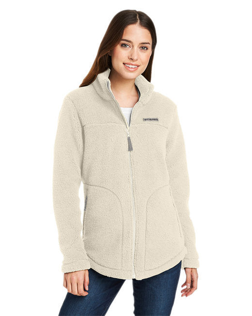 Ladies' West Bend™ Sherpa Full-Zip Fleece Jacket - CHALK - L