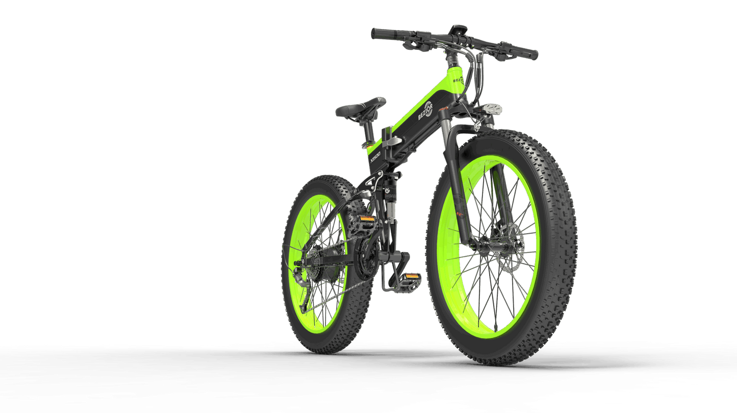 Full Suspension 1500W Motor 48V 26inch Wheel Foldable Electric Bike