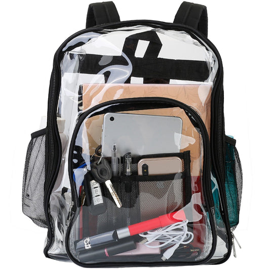 Clear Backpack Heavy Duty Transparent Book Bag