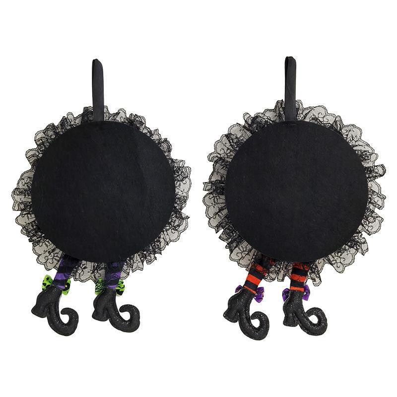 Halloween Wreaths Halloween Decorations Witch skirts and Legs Wreath