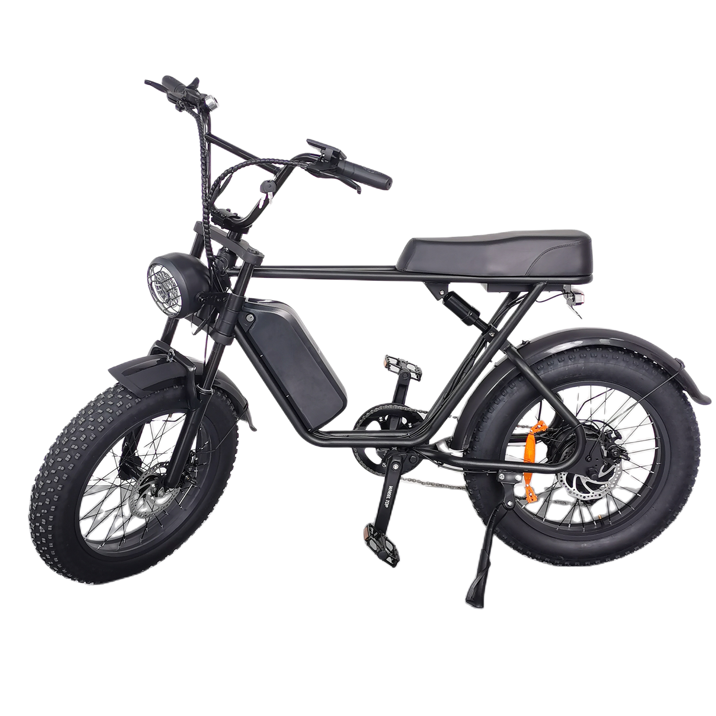 Electric Bike for Adults Ebike 1500W/48V/18Ah Tank 20" Fat Tire Electric Bicycles Up to 30MPH & 68 Miles with Retro Motorcycle Design Removable Battery