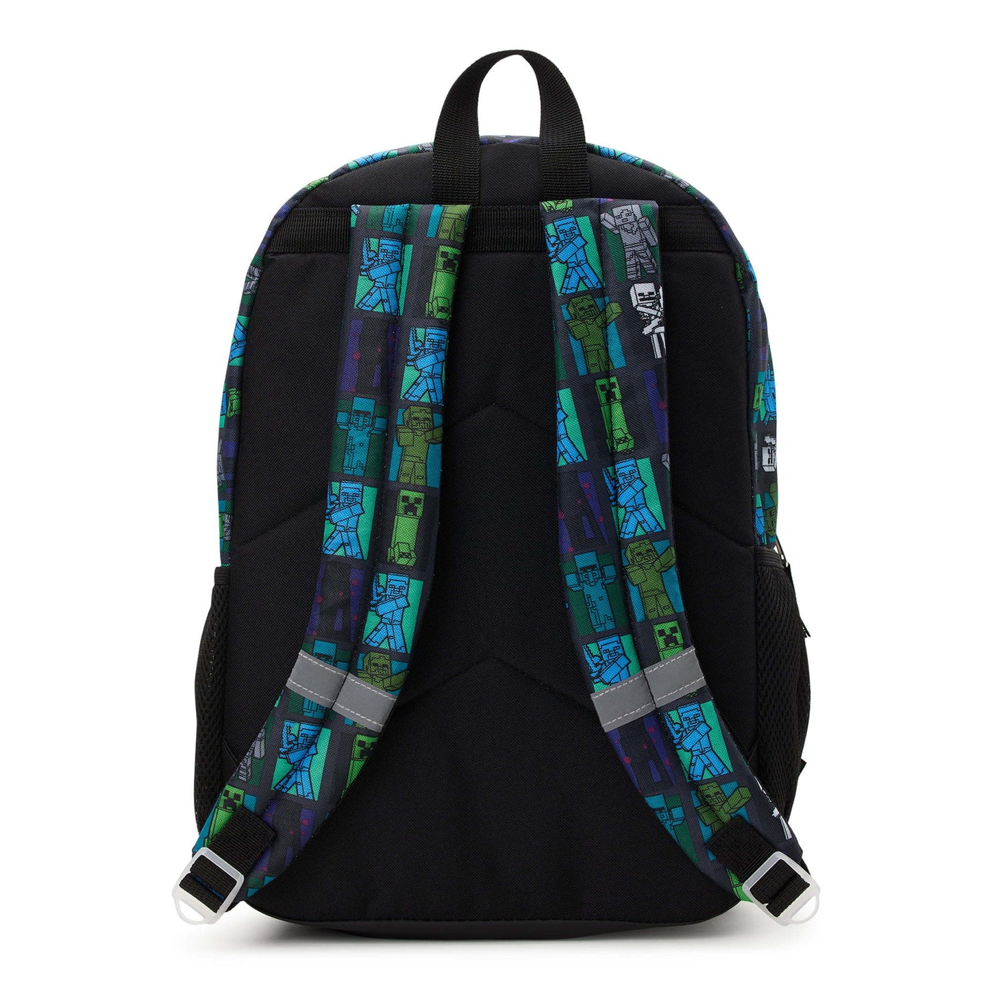 Minecraft Creeper 17" Laptop Backpack and Lunch Bag Set, 4-Piece, Black