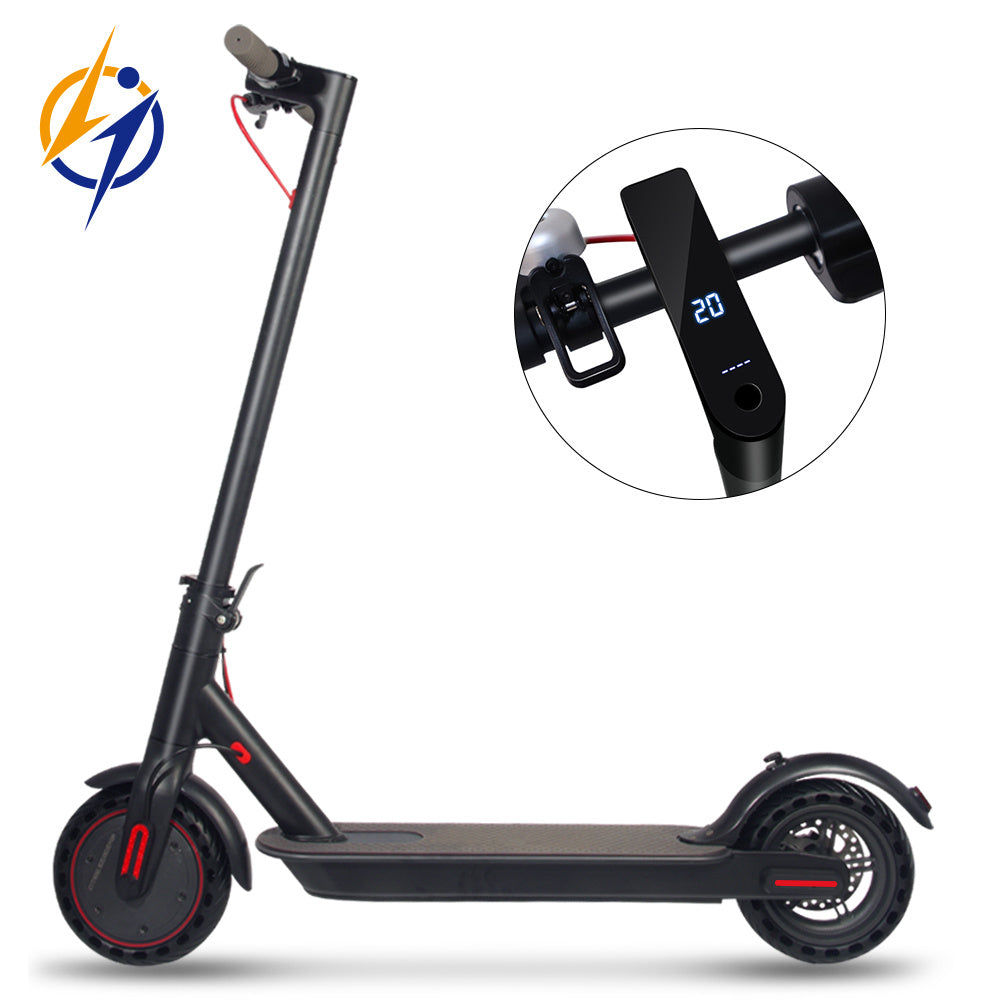 PRO Electric Scooter, 8.5"Tires, Up to 17/22 Miles Range, 350W Motor & 19 MPH Portable Folding Commuting Electric Scooter Adults